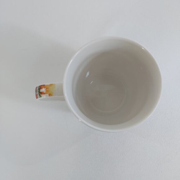 VTG All For You Holiday Coffee Cup Mug Fireplace Stockings USA - Picture 3 of 4